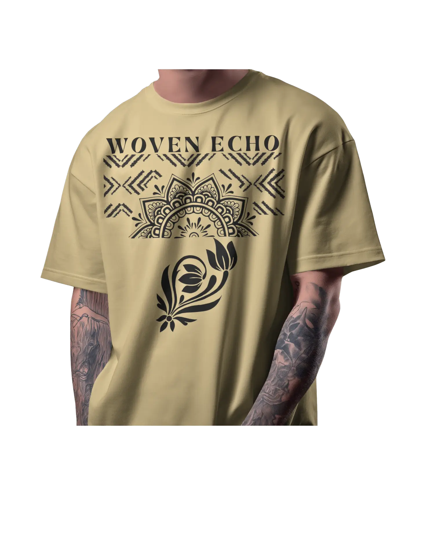 Woven Echo(Beige) thevibethread.in woven echo