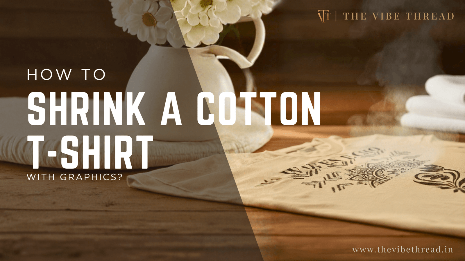 how to shrink a cotton t-shirt with graphics