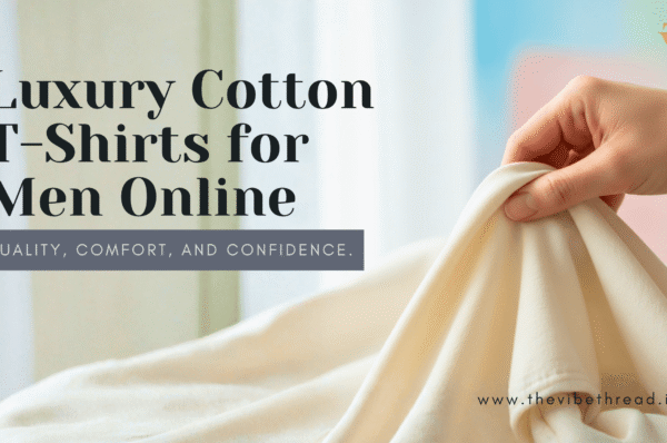 Luxury cotton t-shirts for men online - The Vibe Thread